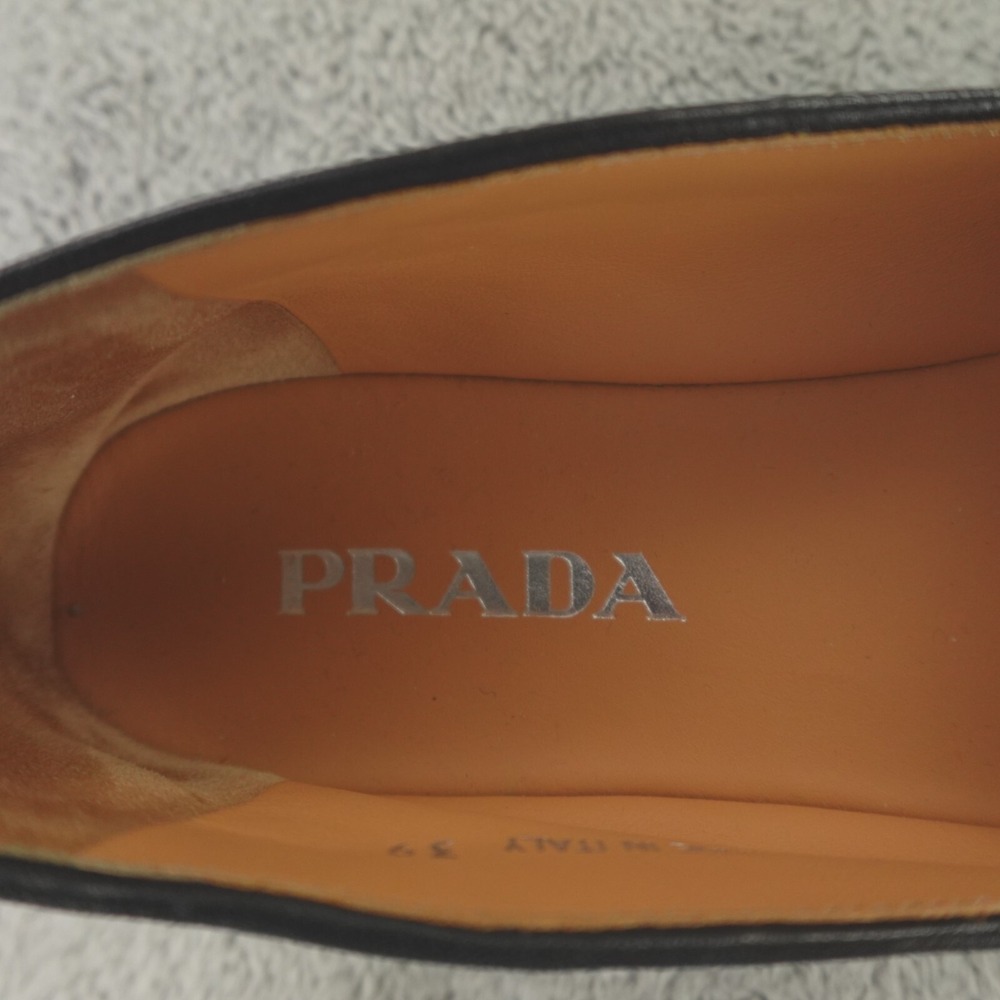 Prada Espadrilles Logo Quilted Matelasse Flats - Picture 4 of 16